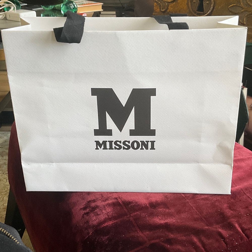 Missoni Black and White Shopping Bag , Gift bag top quality